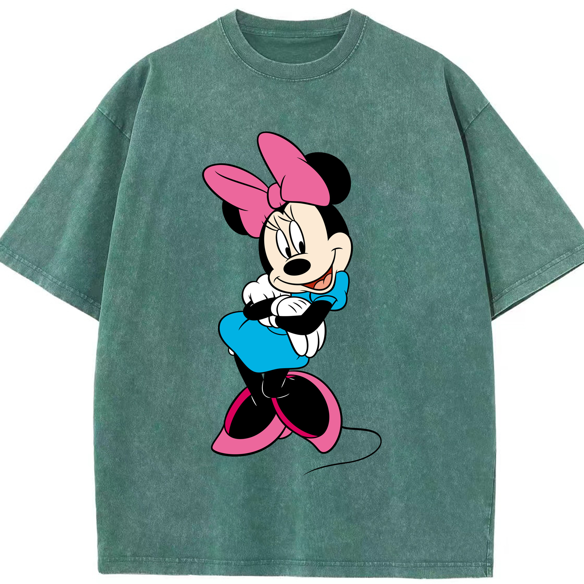 （画像用） ミッキーマウス Mickey Mouse 綿100% ヴィンテージ風 半袖Tシャツ（フロントプリント）